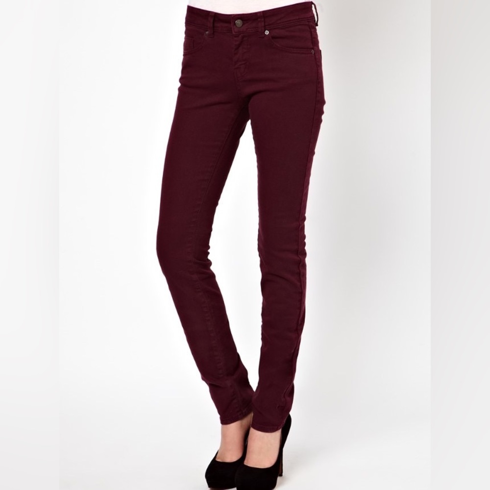 ASOS Burgundy Jeans
